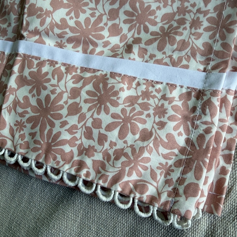 Pottery Barn Kids Julia Berolzheimer Organic “Blooming Floral” FULL Flat Sheet - Picture 4 of 4